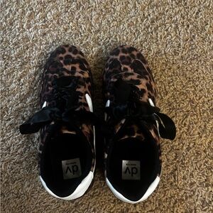 Leopard Print Shoes with Black Accents